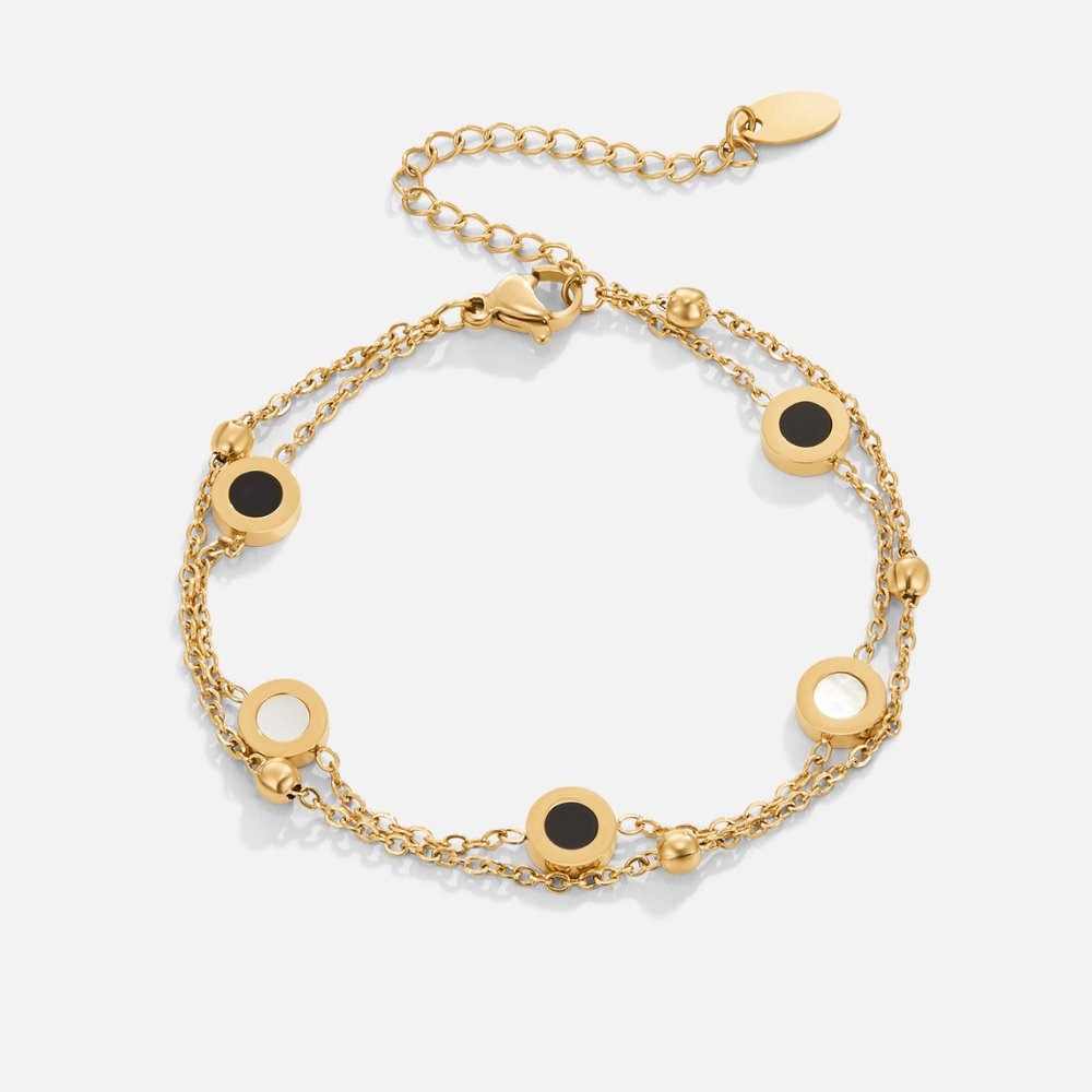 Onyx Bracelet Stack - White