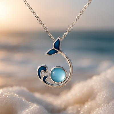 Silver Tides Dance Necklace