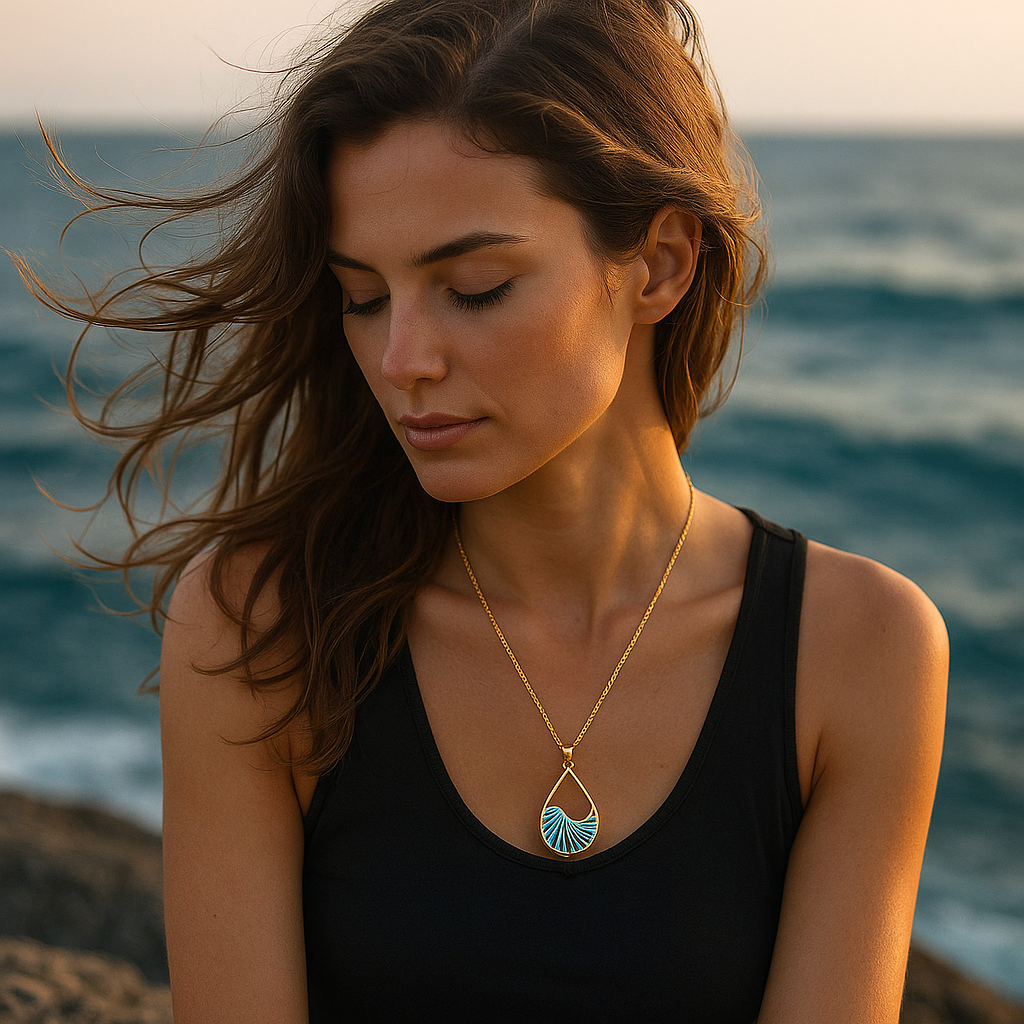 Turquoise Exclusive Silver Charm Necklace