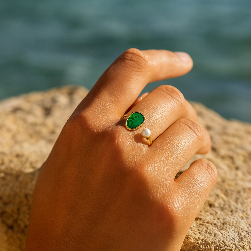 Coastal Elegance Pearl Ring