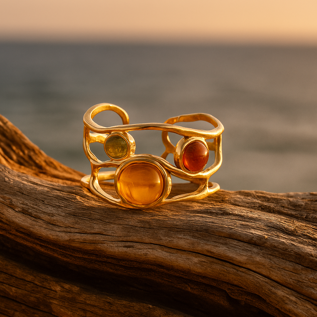Rain | Ring orbits of the golden sun – Matilda&Milo Jewels