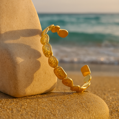Ariel | Golden sand reflections