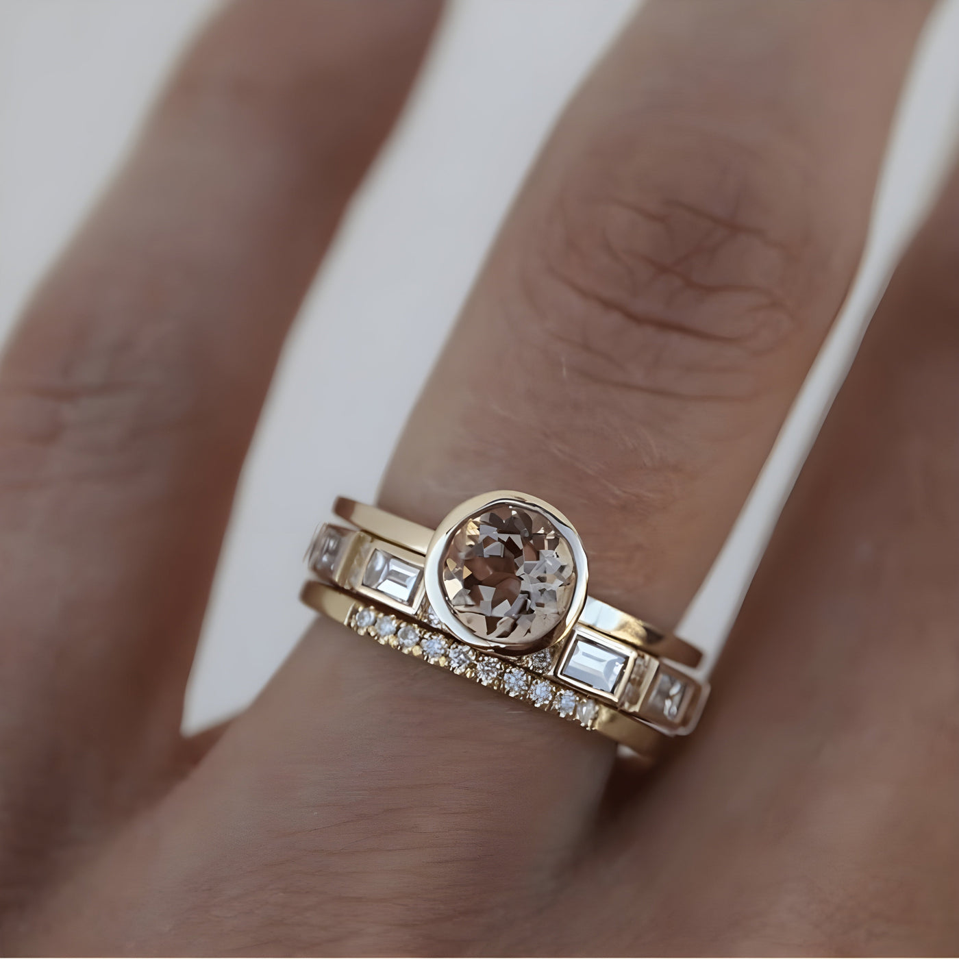 Vintage Gold Crystal Ring