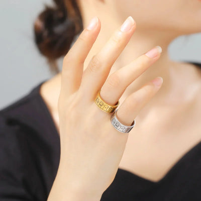 Wide Stainless Steel Dog Ring