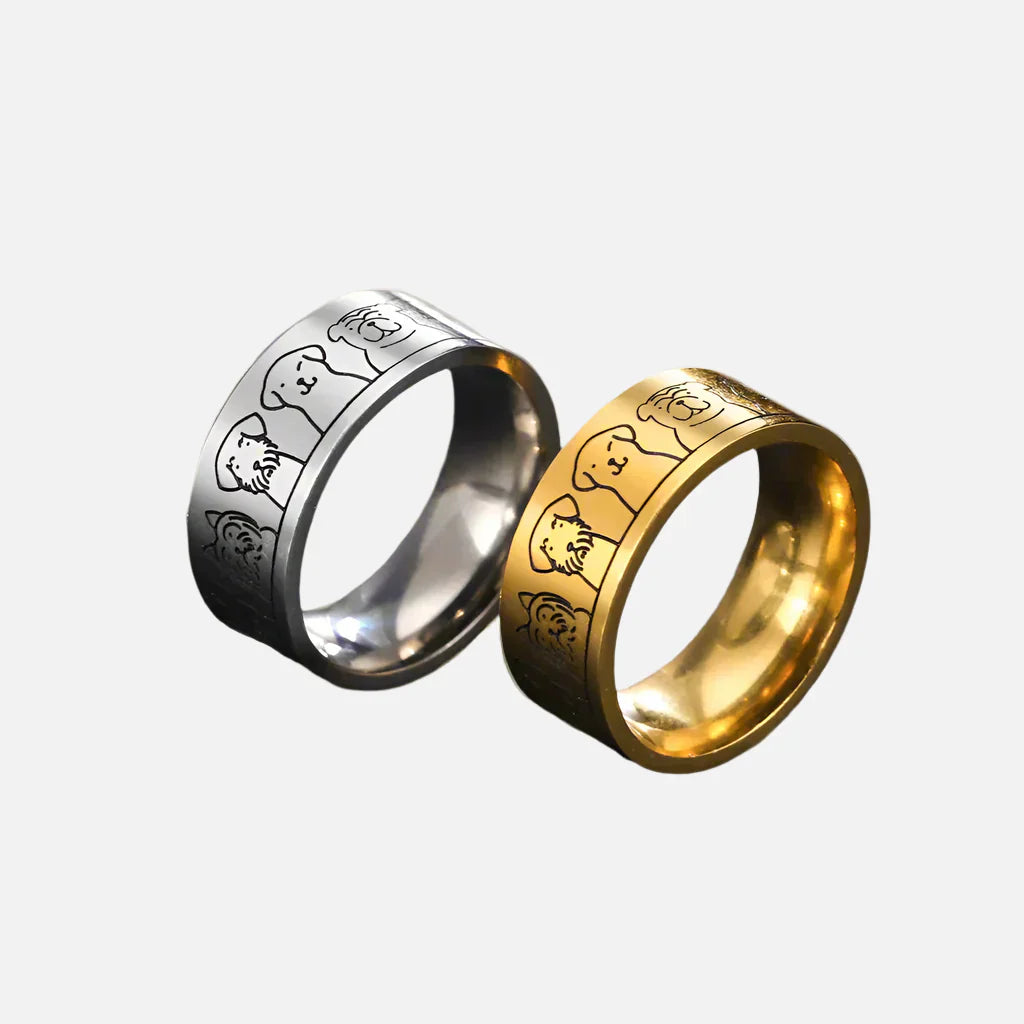 Wide Stainless Steel Dog Ring