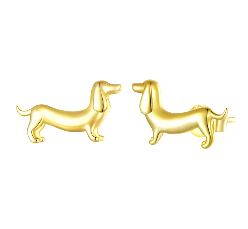 Dachshund Love Memorial Earring