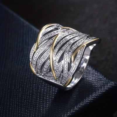 Chic Layered Twist Ring