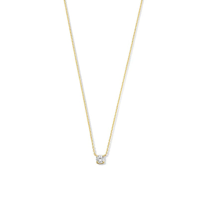 Cléa Moissanite Stone Necklace | Gold