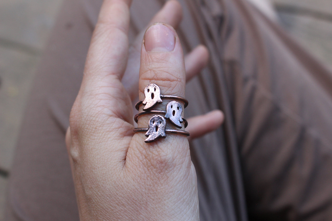 Ghost Ring Ghost Ring Spooky Jewelry – Matilda&Milo Jewels