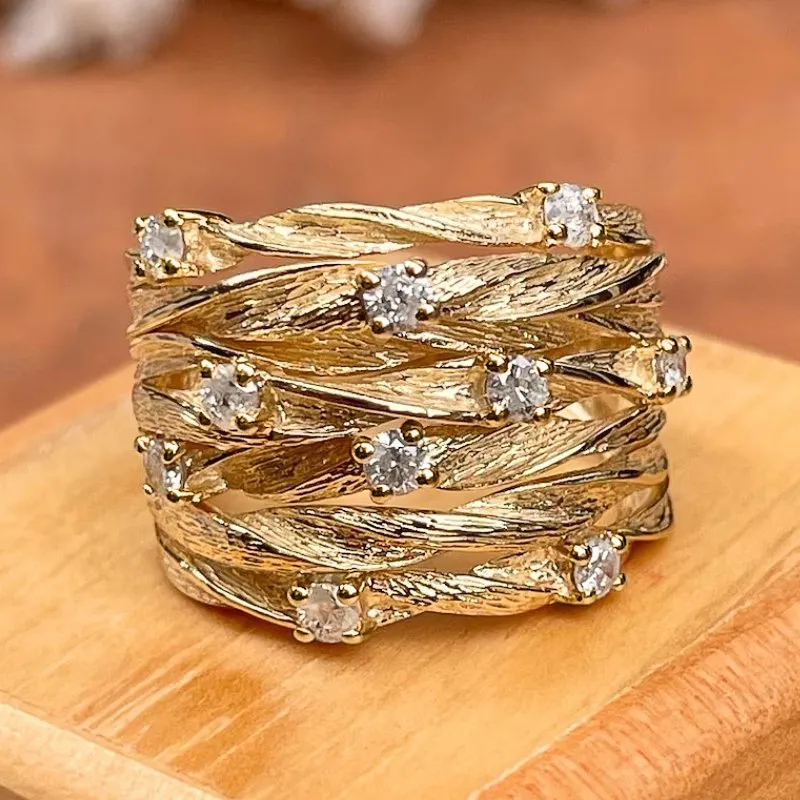 ZOLA | TEXTURED WIDE BAND RING