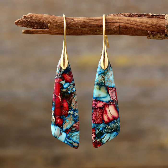 Gertha - Vintage Gem Earrings