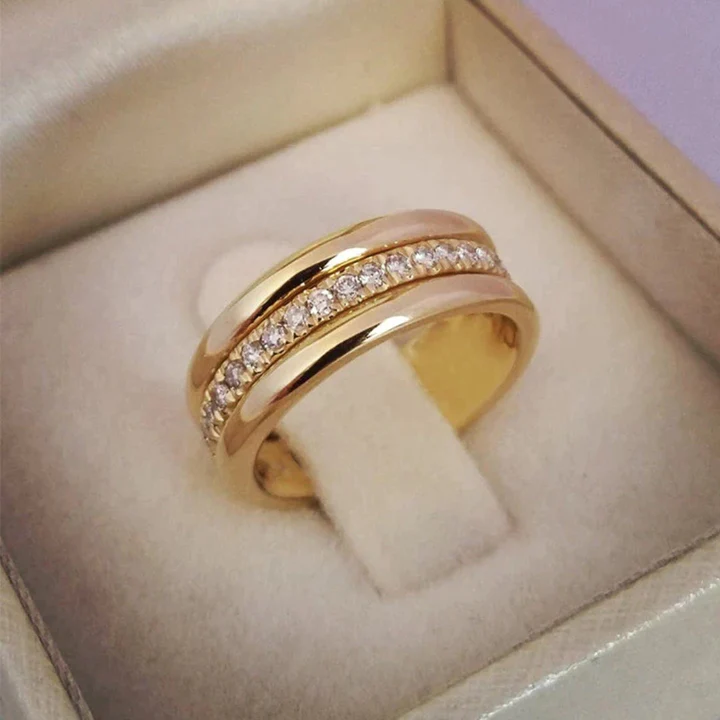 Sarah - Vintage Zirconia Inlay Ring